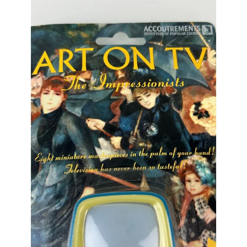 Impressionist Art on TV Viewer Toy Accoutrements Van Gogh Degas Monet 90s VTG